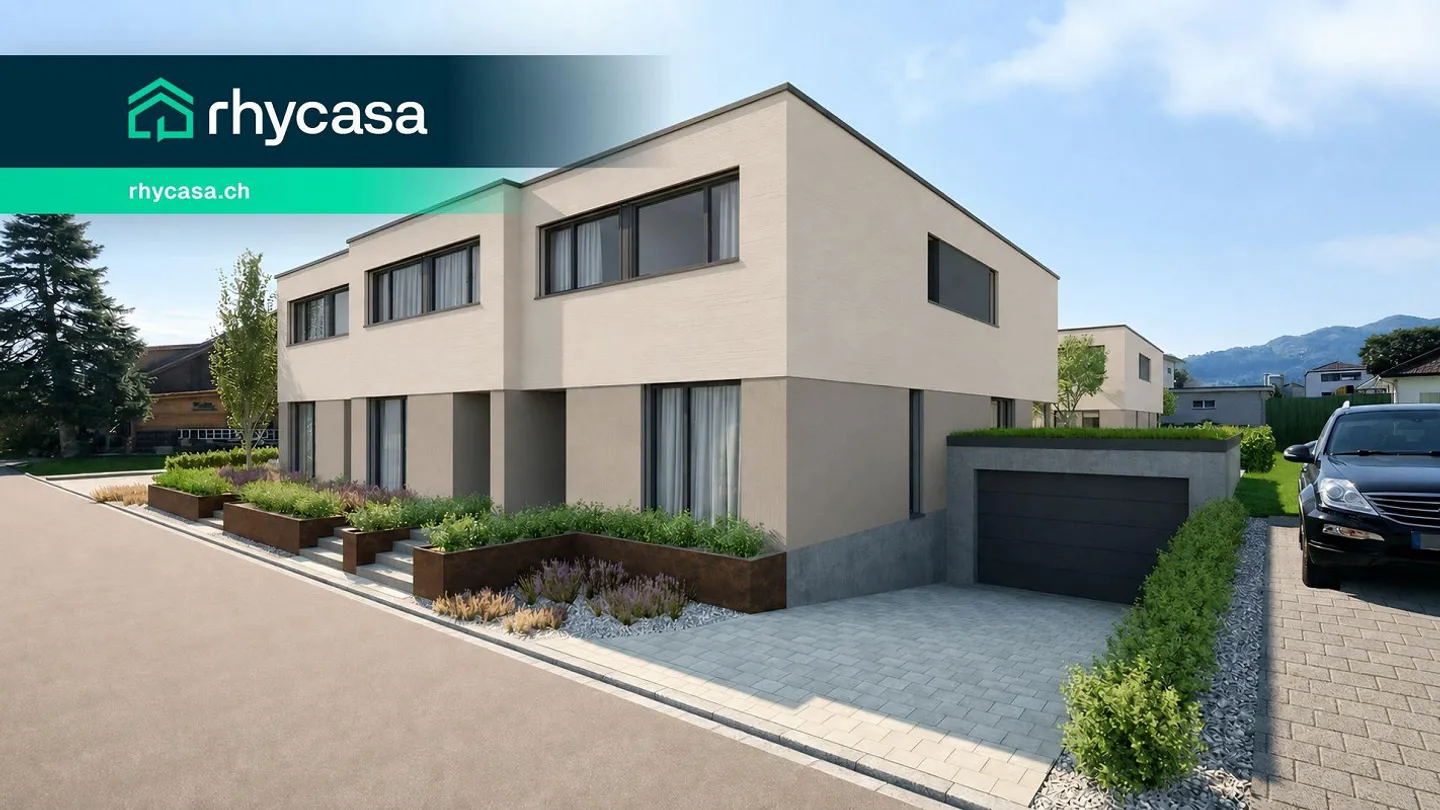 Nuovo progetto di costruzione "Aurea Quartier" – Casa a schiera di 5,5 stanze con giardino privato in una posizione tranquilla ad Au - Foto 1 di 10