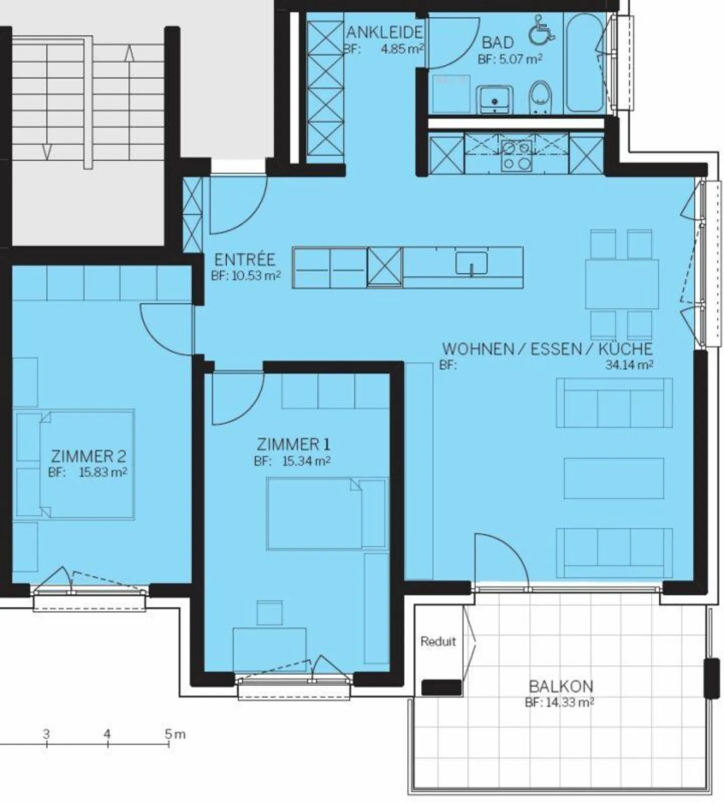 Bellissimo appartamento attico di 3,5 locali a Pfaffnau - Foto 8 di 8