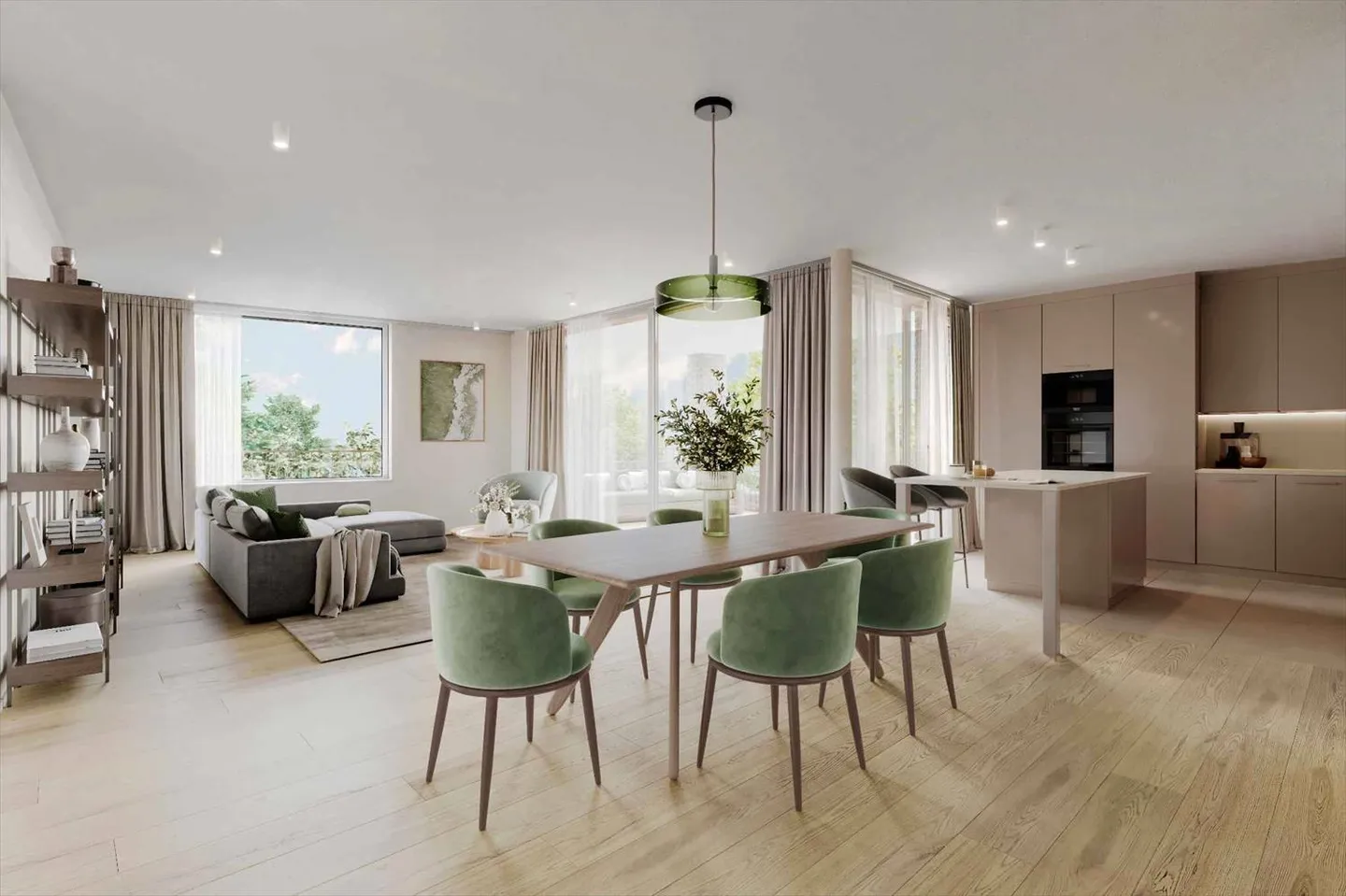 Apartment with 4 rooms THPE on the top floor, in the heart of a wooded park - Photo 1 of 5