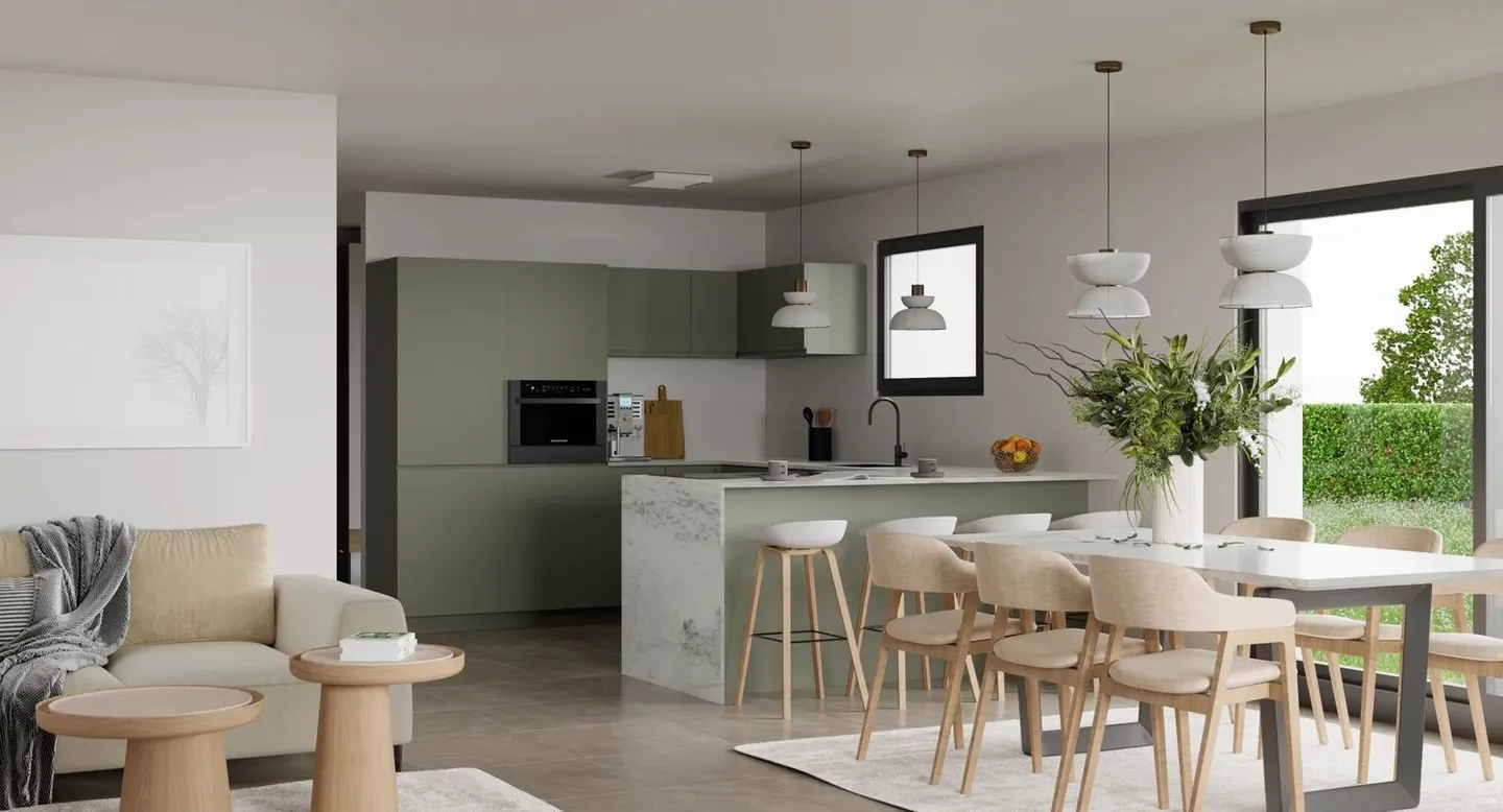 Casa bifamiliare con 4,5 stanze in stile contemporaneo - Foto 6 di 7