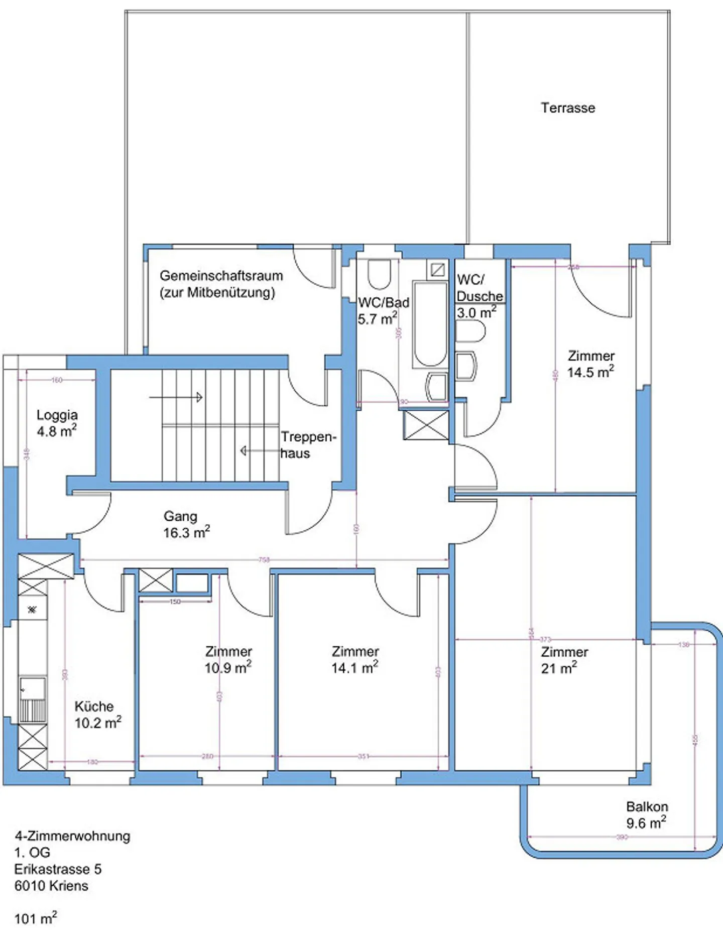 4 Zimmer Wohnung mitten im schönen Kuonimatt-Quartier (1. OG) - Photo 14 of 14