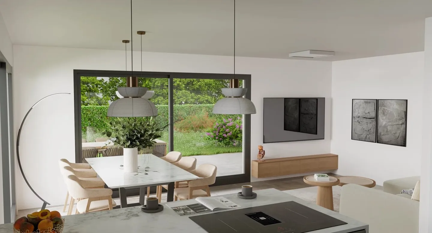 Casa bifamiliare con 4,5 stanze in stile contemporaneo - Foto 5 di 7