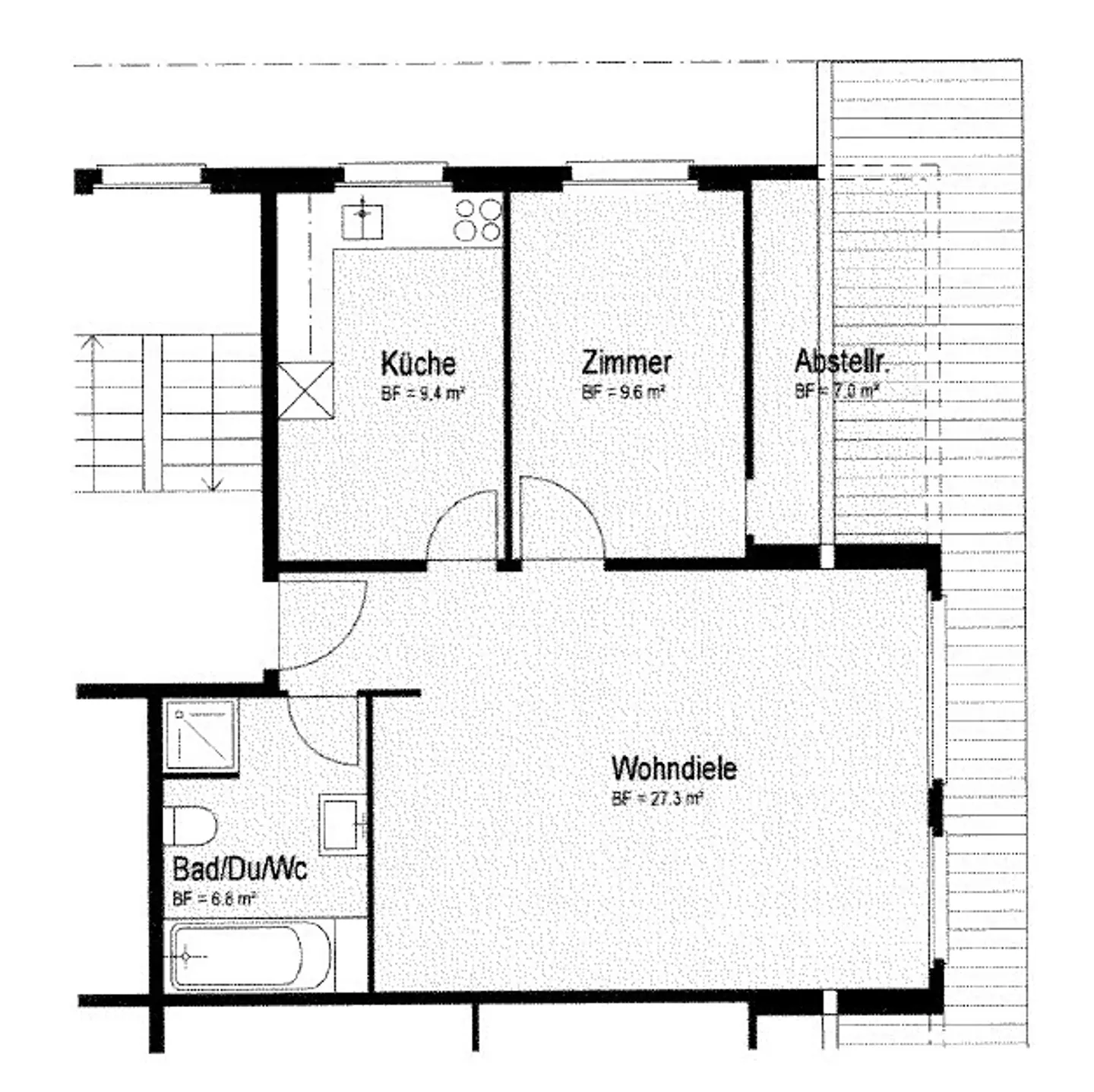 Charmant appartement sous les toits de 2 pièces à Aesch ZH - Photo 3 sur 5