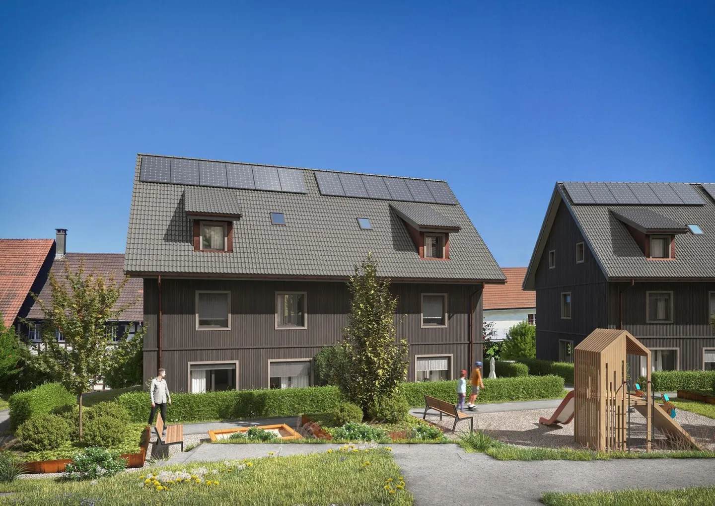 Charmantes Doppelhaus in Buch am Irchel - Foto 5 von 11