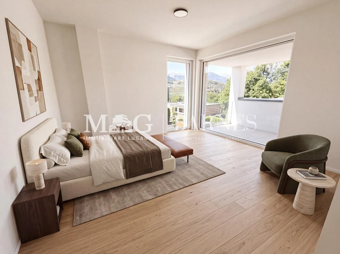 Collina d’Oro : nouveau penthouse avec 190 m² de terrasses - Photo 4 sur 7