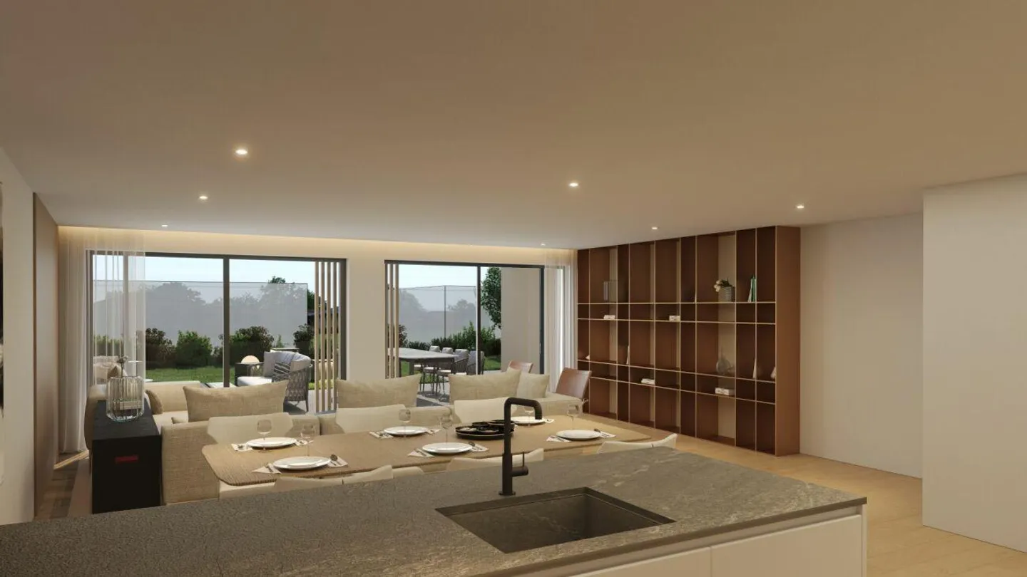 Appartement de jardin 4,5 pièces en style maisonette avec terrasse, balcon & ... - Photo 6 sur 17