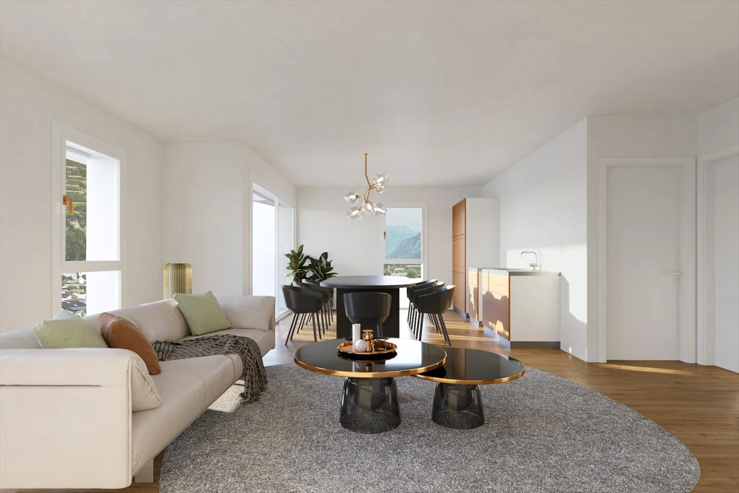 Raum und Komfort: Helle Wohnung mit Terrasse - Foto 5 von 9