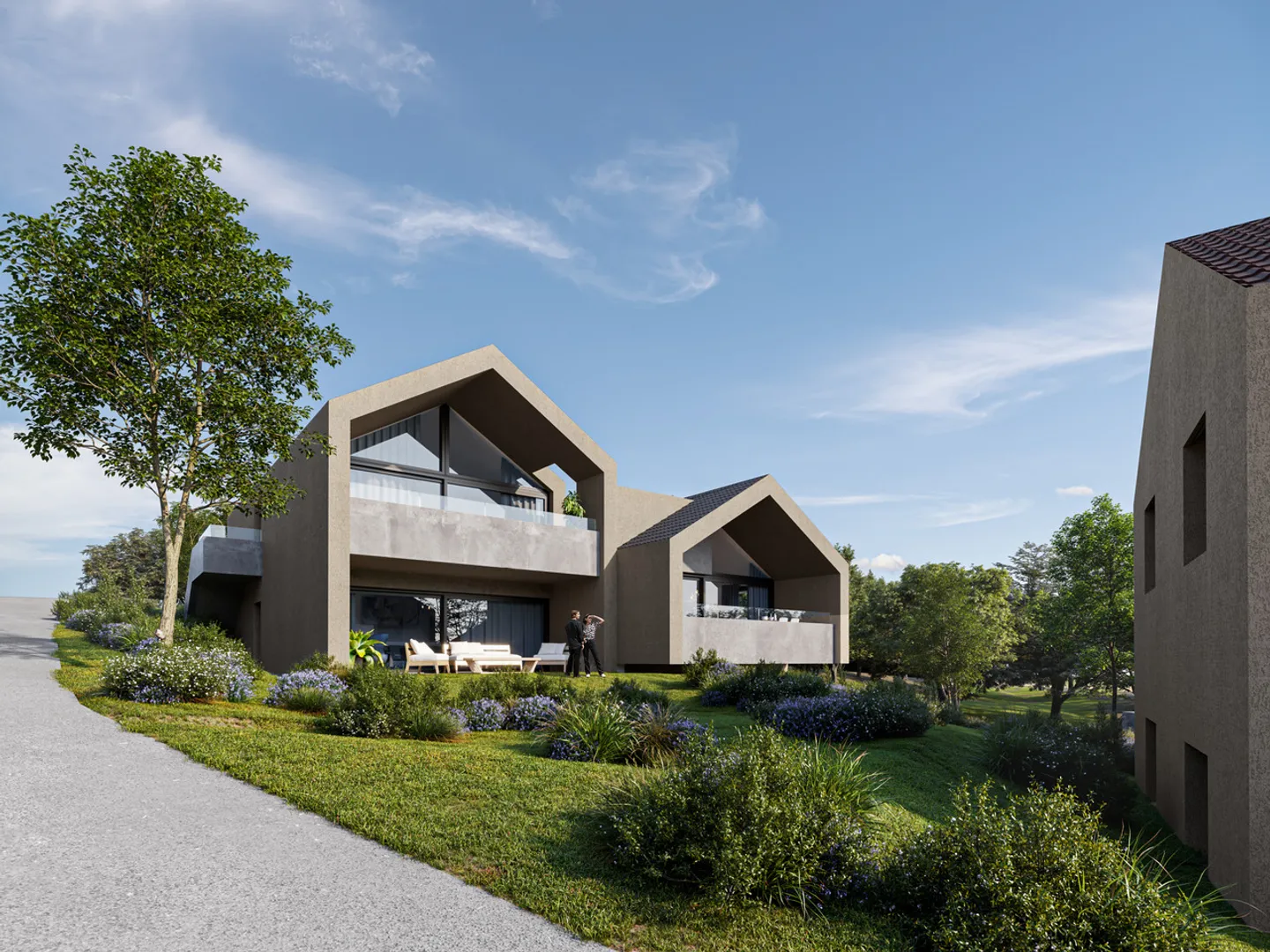 Appartamento nuovo con balcone sulla riva destra. - Foto 2 di 6