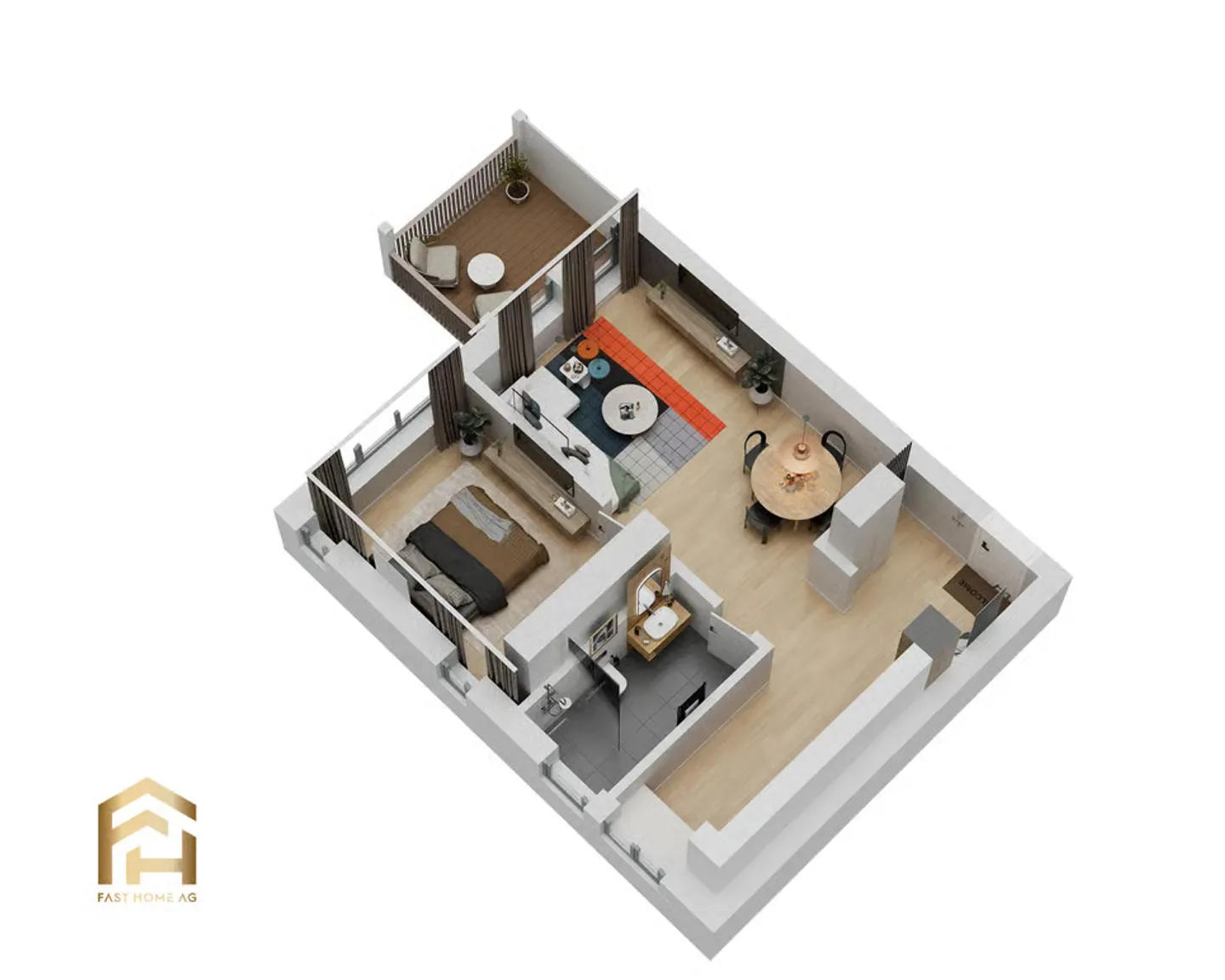 2.5-room apartment with north orientation in sunny Ulrichen - Photo 9 of 13