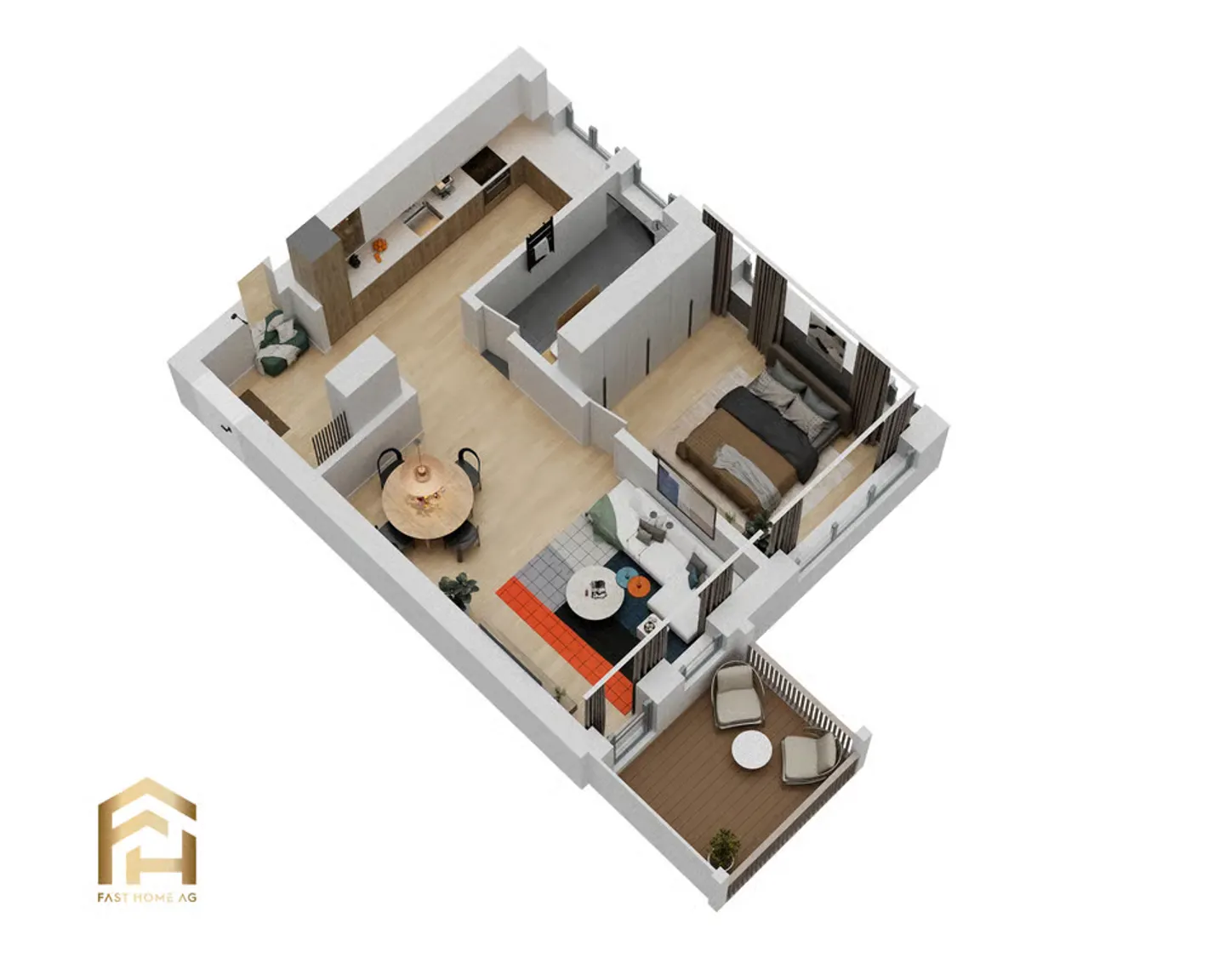 2.5-room apartment with north orientation in sunny Ulrichen - Photo 11 of 13