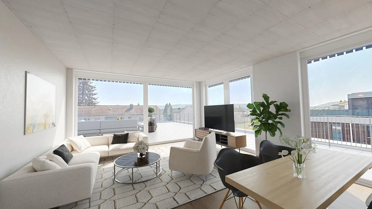 Geräumige Attikawohnung mit Terrasse - Foto 1 von 11