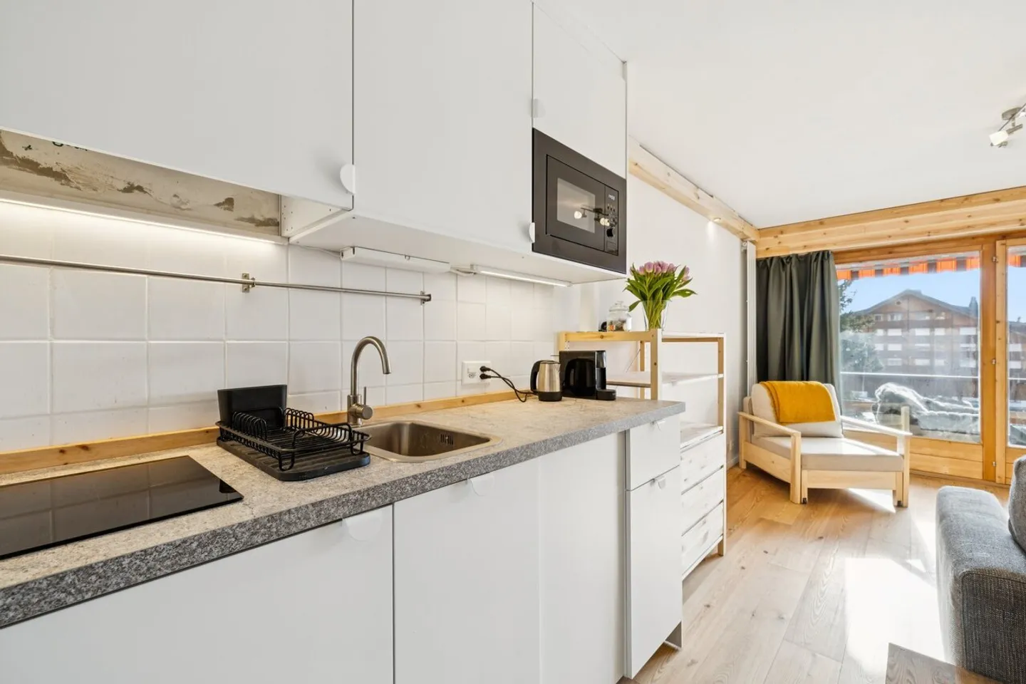 Emeraude 26 - Renoviertes und möbliertes Studio für 3 Personen, Südbalkon - Foto 9 von 13
