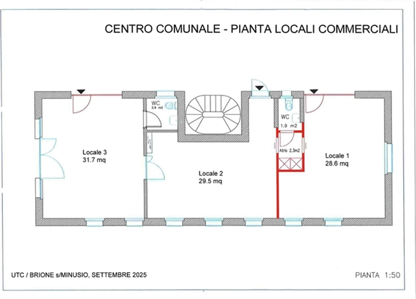 BRIONE S/MINUSIO - Concorso per l'affitto di 2 spazi commerciali - Foto 1 di 1