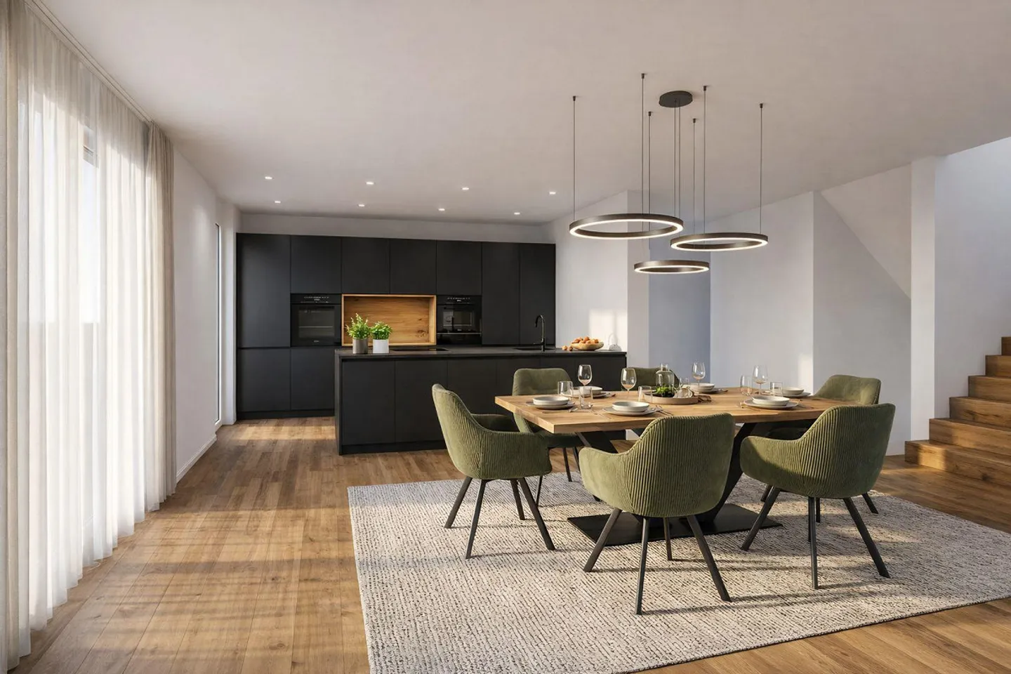 New construction project "Aurea Quartier" – 5.5-room semi-detached house in a quiet location - Photo 2 of 11