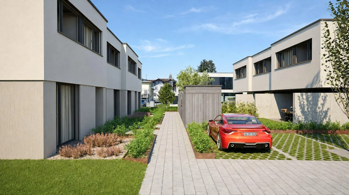 New construction project "Aurea Quartier" – 5.5-room semi-detached house in a quiet location - Photo 6 of 11