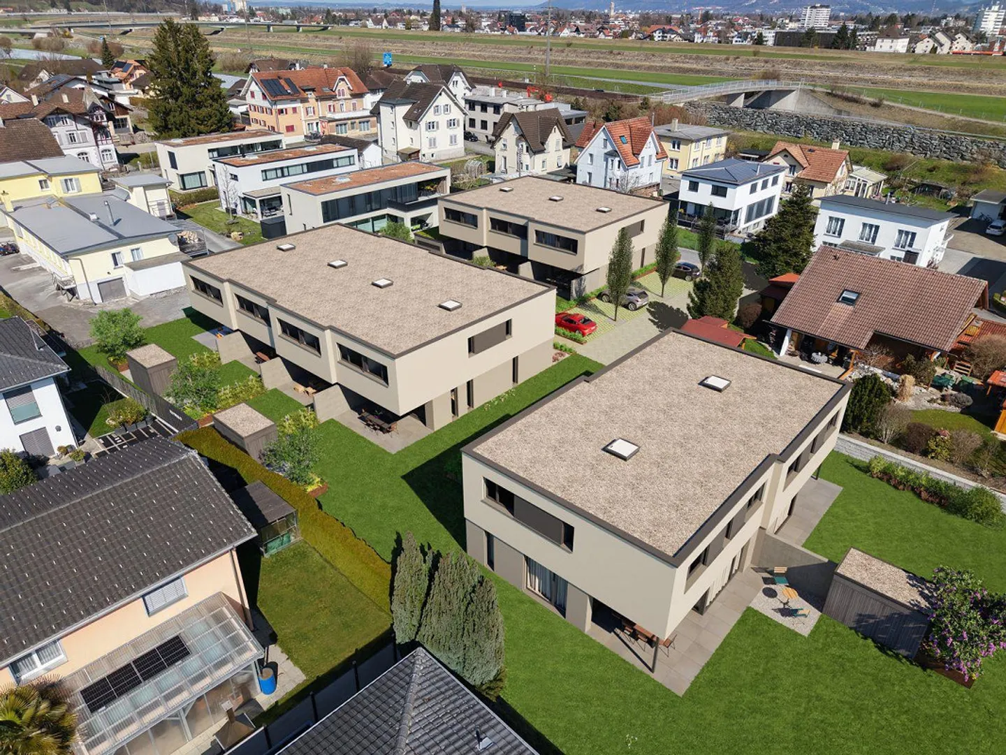 New construction project "Aurea Quartier" – 5.5-room semi-detached house in a quiet location - Photo 8 of 11