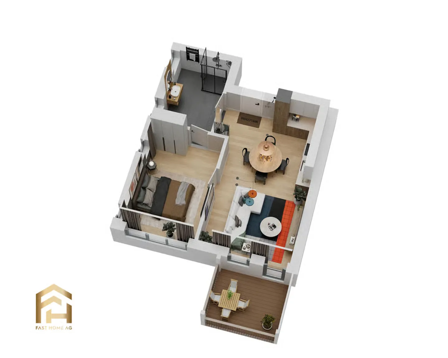 2.5-room apartment with east orientation in sunny Ulrichen - Photo 11 of 13