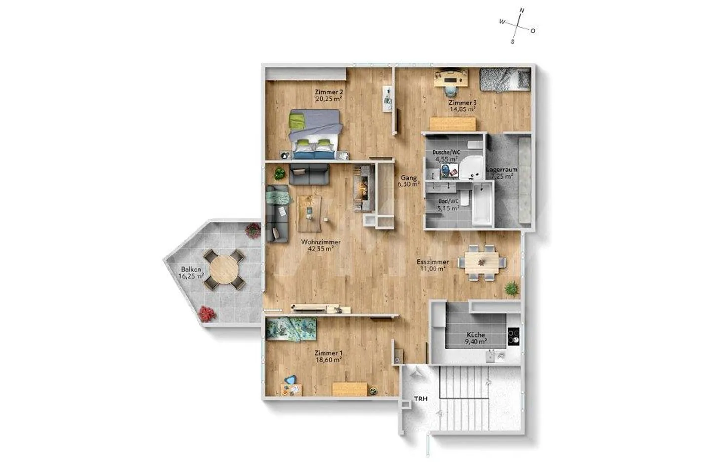 Grosszügige 4½-Zimmer Dachwohnung – Licht, Weitsicht und Stil - Photo 13 of 13