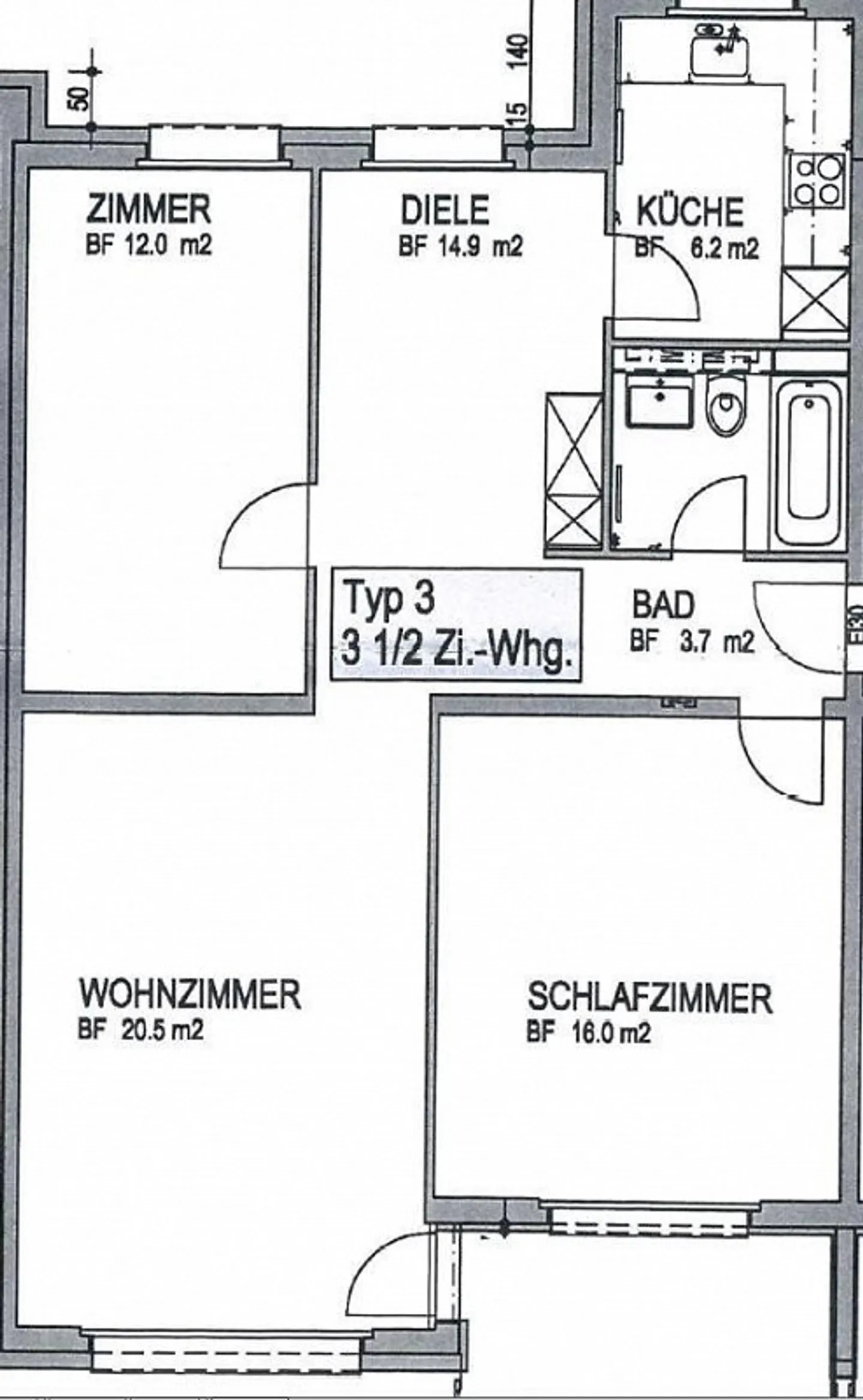 Gemütliche Wohnung an ruhiger Lage - Foto 6 von 7