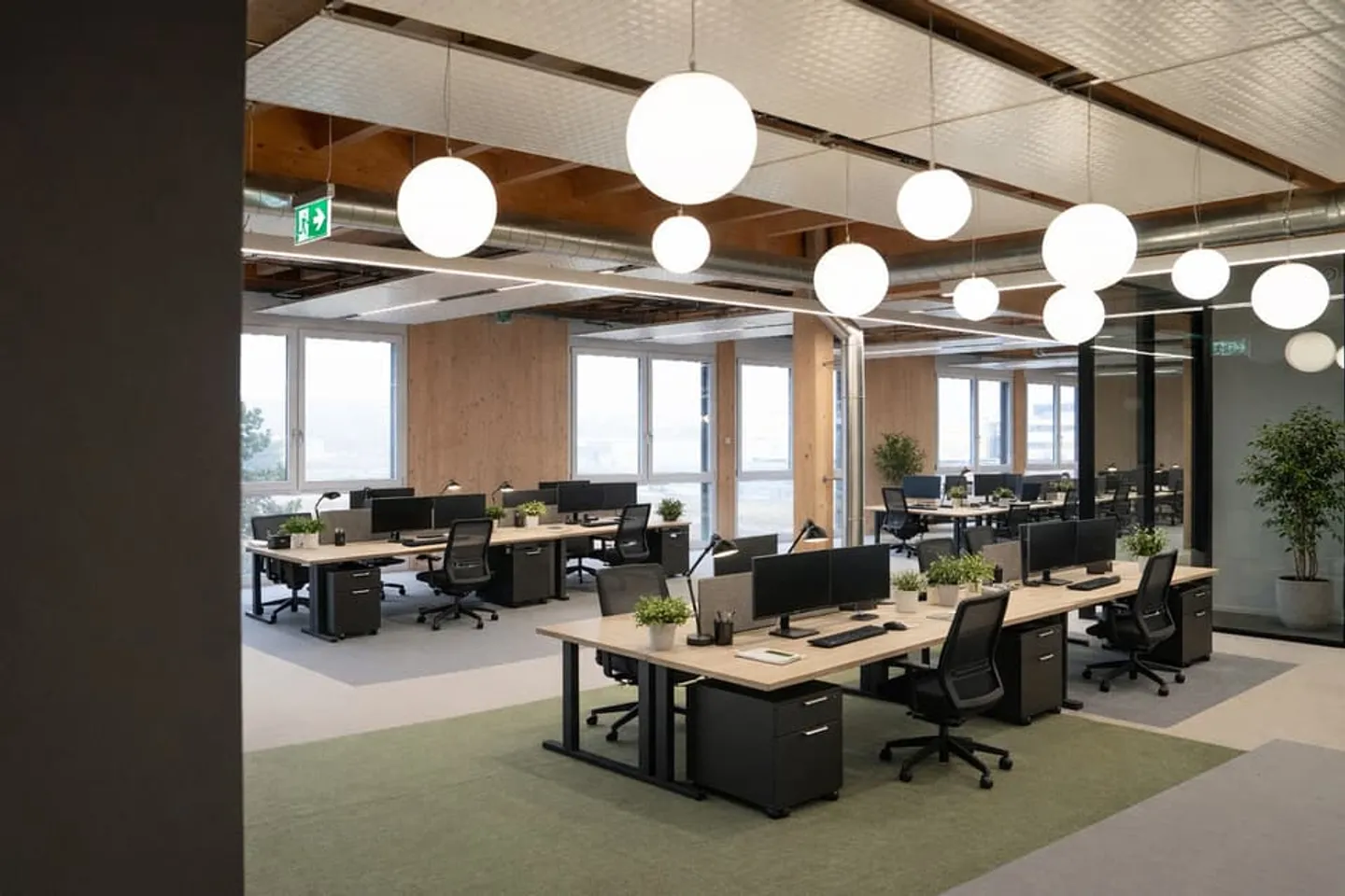 Equipped office plug and play new 310m2 in SPARK in Gland - Photo 2 of 13