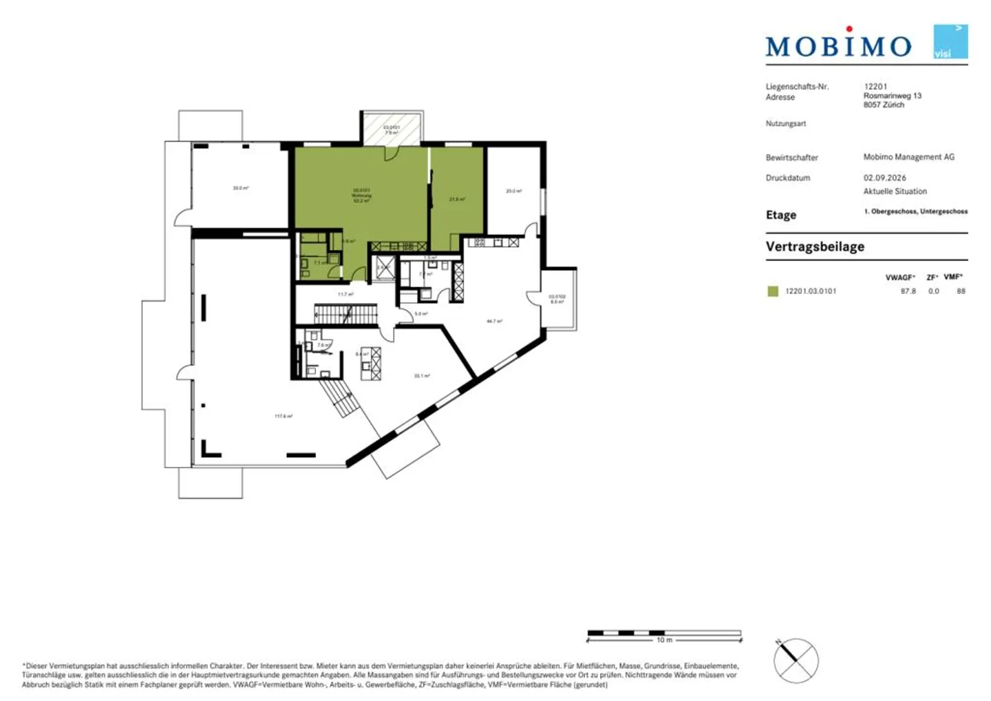 Appartement lumineux de 2.5 pièces à louer sur rendez-vous - Photo 11 sur 11