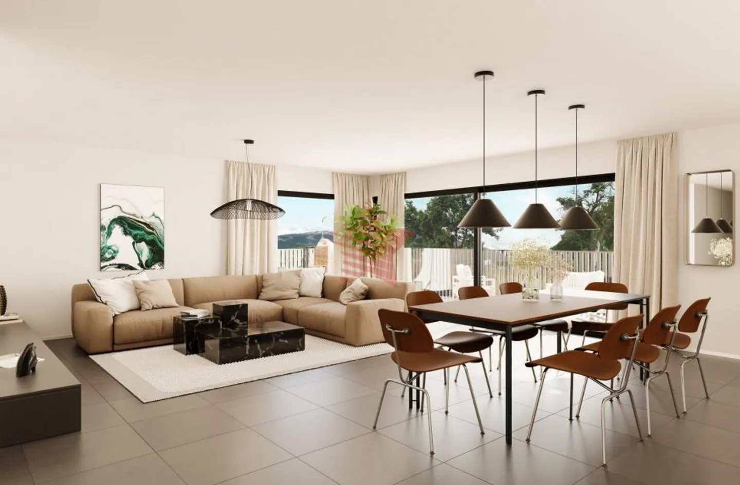 Le Clos de Pradzère – Ampio appartamento di 3,5 locali al piano giardino - Foto 6 di 8