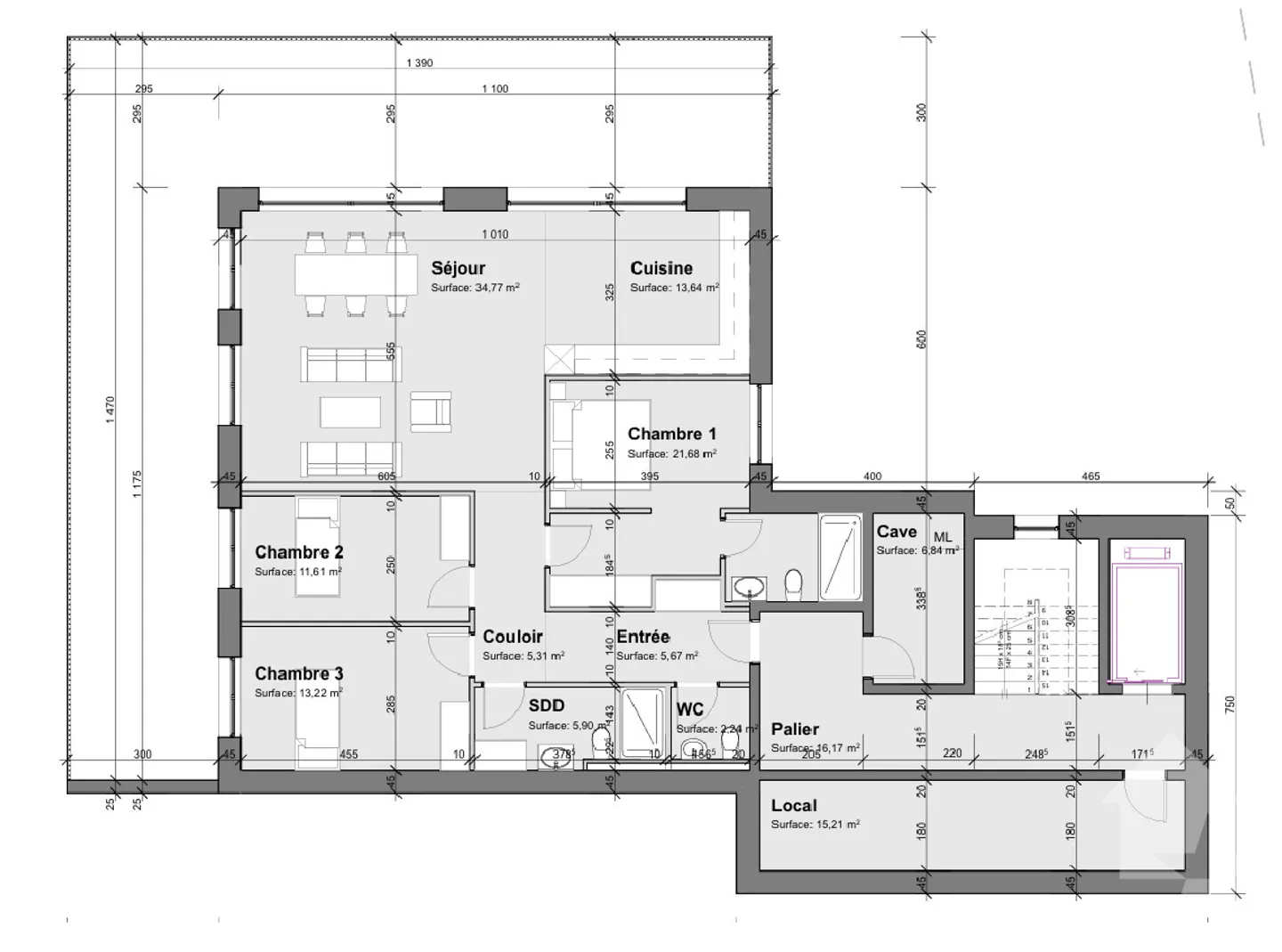 Land with plans for a small building of three apartments - Photo 6 of 10