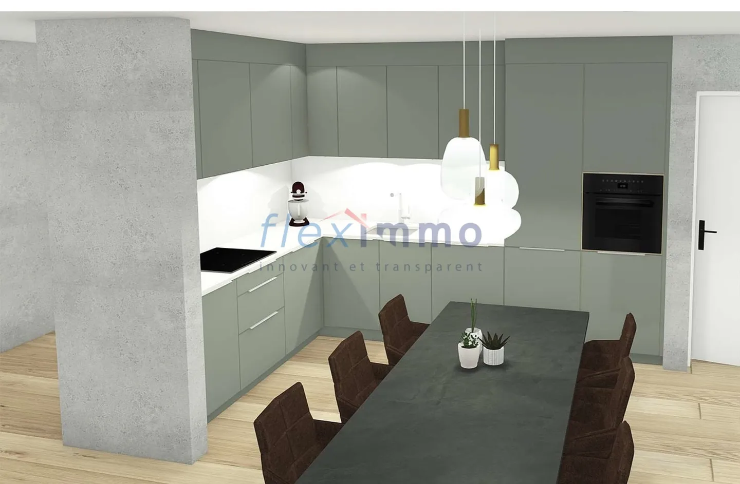 Charmantes Apartment mit Terrasse - Foto 4 von 5