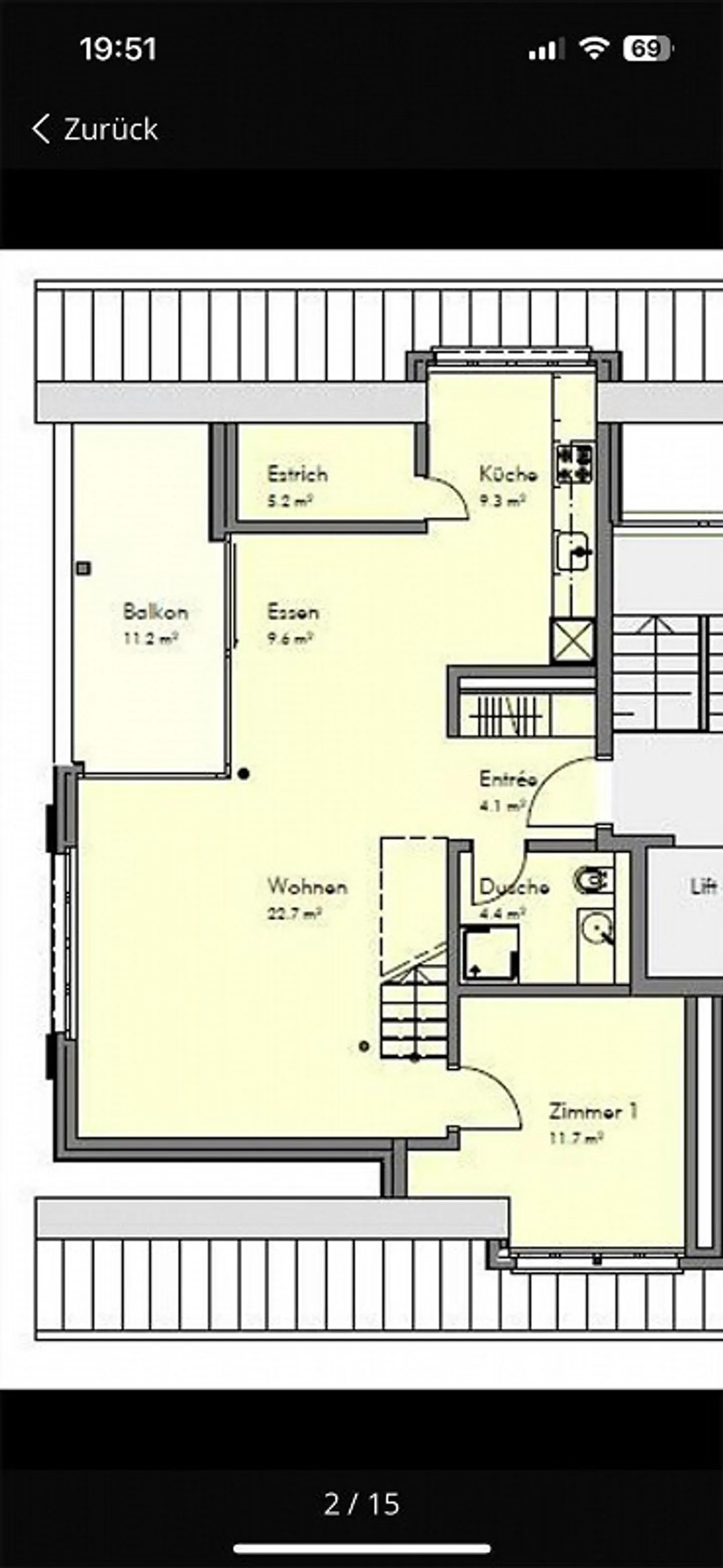 Modern 3.5-room maisonette apartment with two balconies in Aeugstertal - Photo 11 of 12
