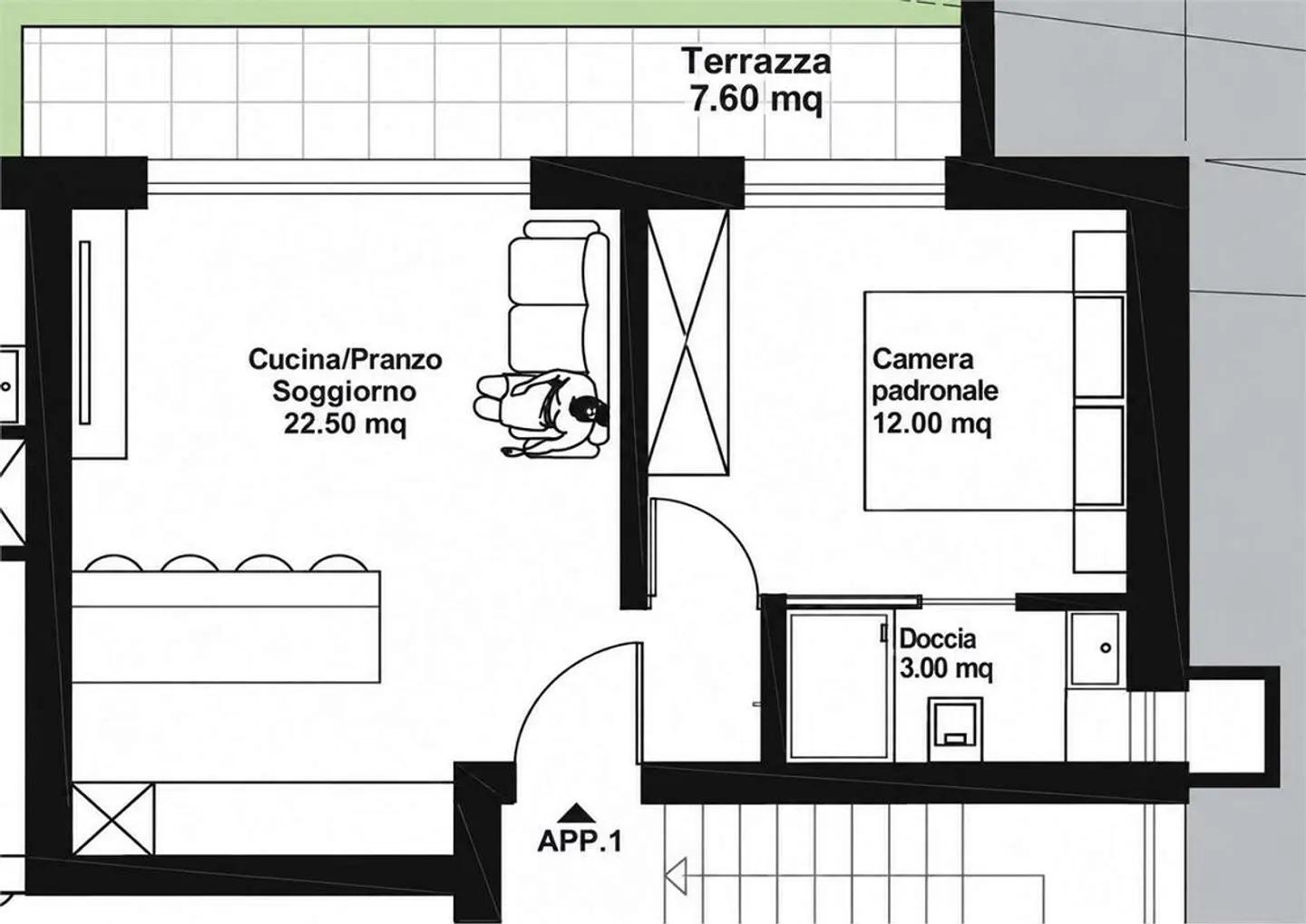 2,5 pièces à Carabbia - Photo 9 sur 13