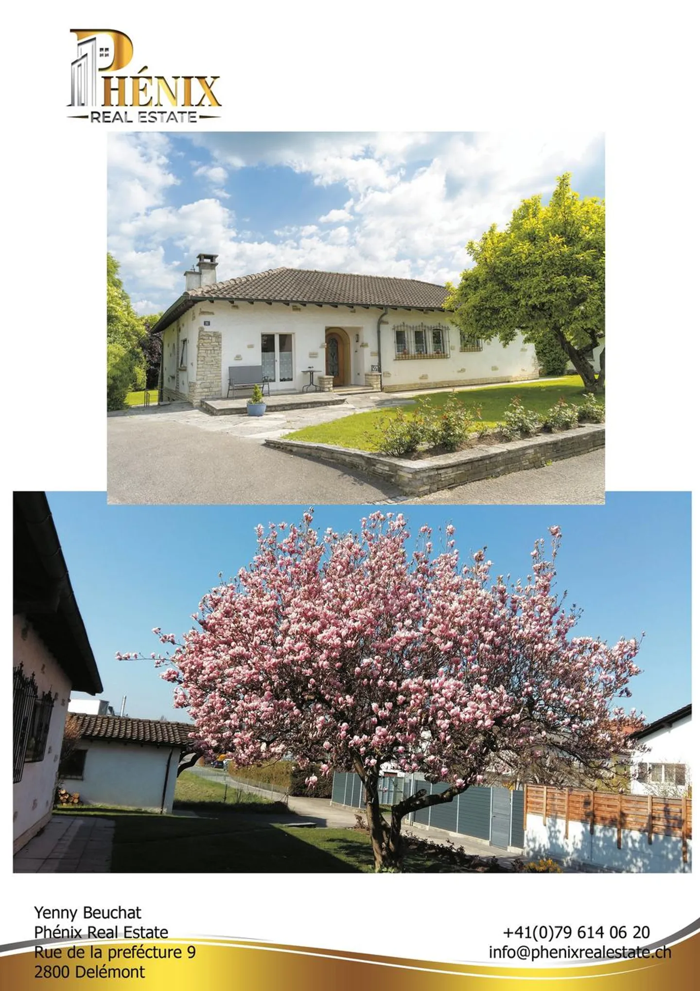 Wunderschöne 5,5-Zimmer-Villa mit Panoramablick in Delémont - Foto 1 von 6