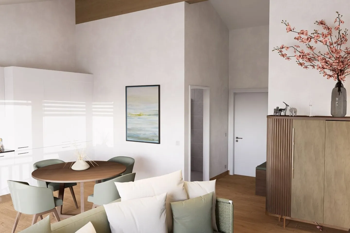 Wunderschöne und geräumige 2,5 Zimmer im 1. Stock mit 1 überdachten Parkplatz - Foto 1 von 7