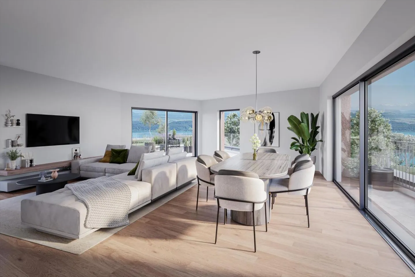 Bella nuova appartamento di 3,5 stanze con grande terrazza e vista - Foto 1 di 13