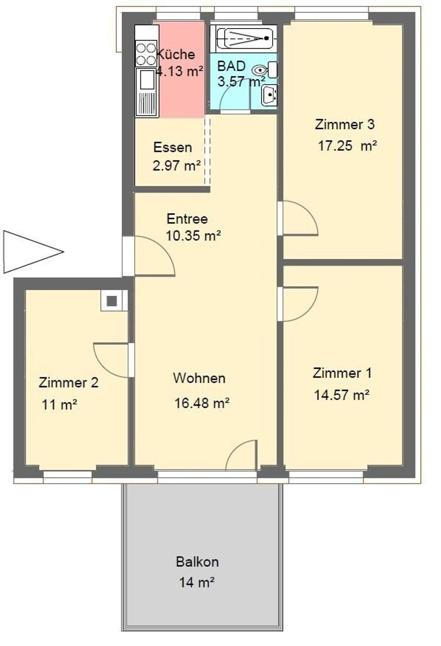 Charmante 4.5-Zimmerwohnung - Foto 8 von 9