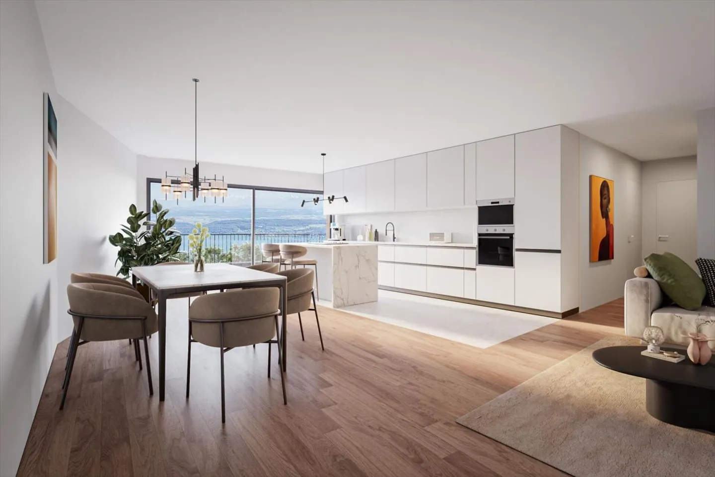 Bella nuova appartamento di 3,5 stanze con grande terrazza e vista - Foto 2 di 13