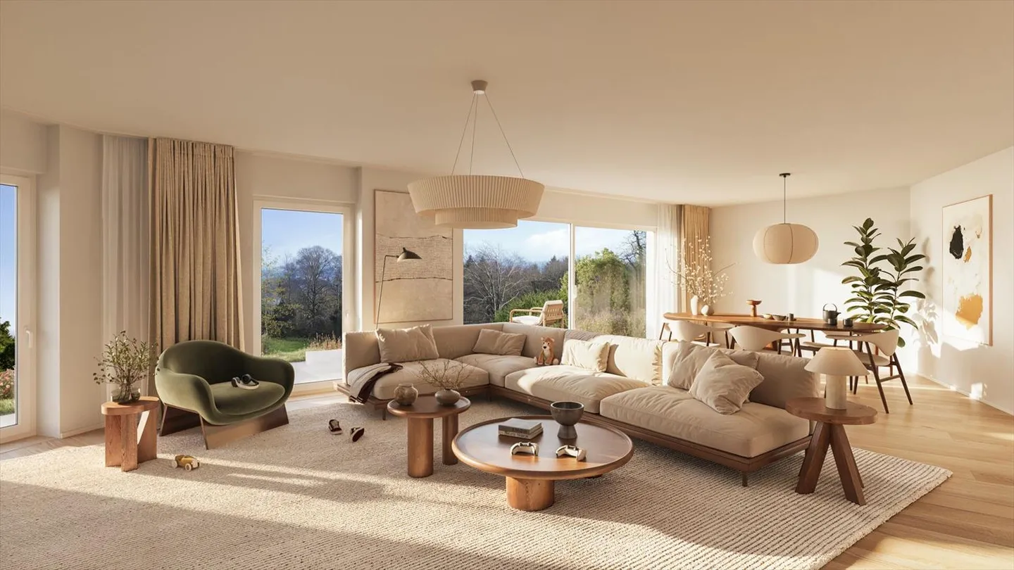 Bella nuova appartamento di 3,5 stanze con grande terrazza e vista - Foto 10 di 13