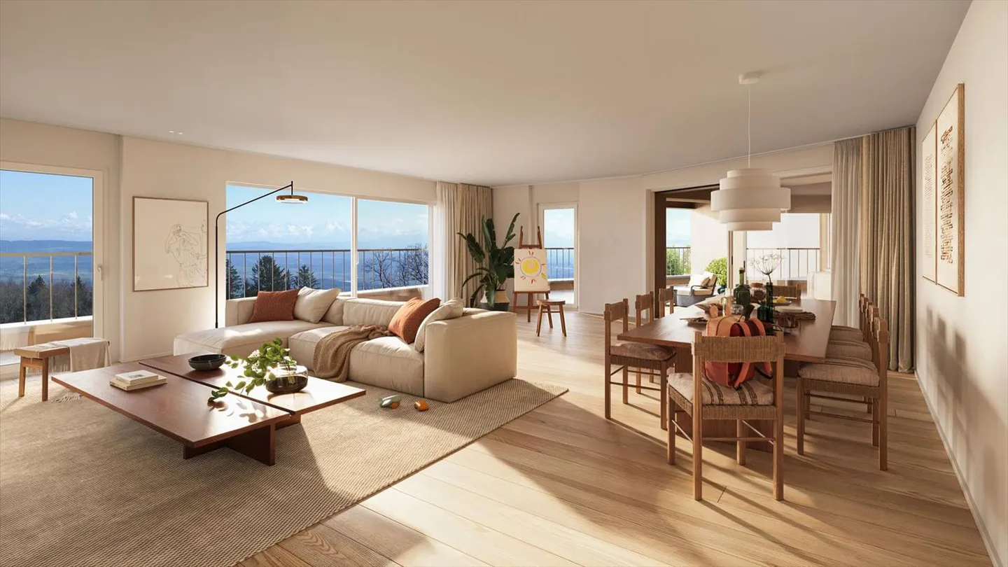 Bella nuova appartamento di 3,5 stanze con grande terrazza e vista - Foto 12 di 13
