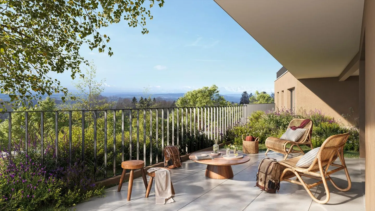 Bella nuova appartamento di 3,5 stanze con grande terrazza e vista - Foto 13 di 13