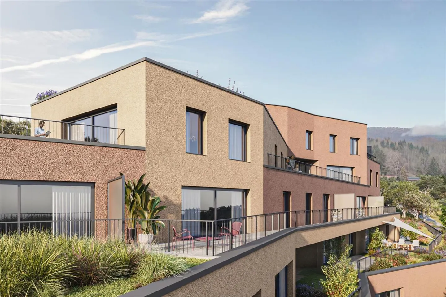 Bella nuova appartamento di 3,5 stanze con grande terrazza e vista - Foto 8 di 13