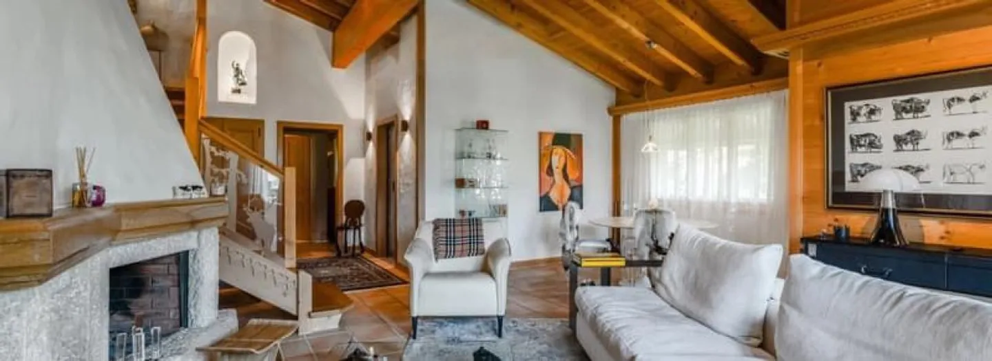 Magnificent 5.5-room apartment with panoramic views of the Alps - Château-d'Oex - Photo 3 of 12