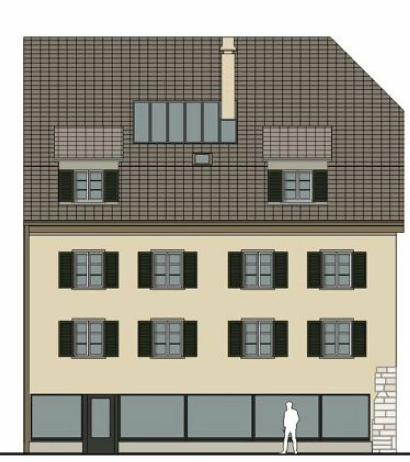 Espace pour votre idée d'entreprise - Propriété commerciale dans le centre de Neunkirch - Photo 2 sur 3