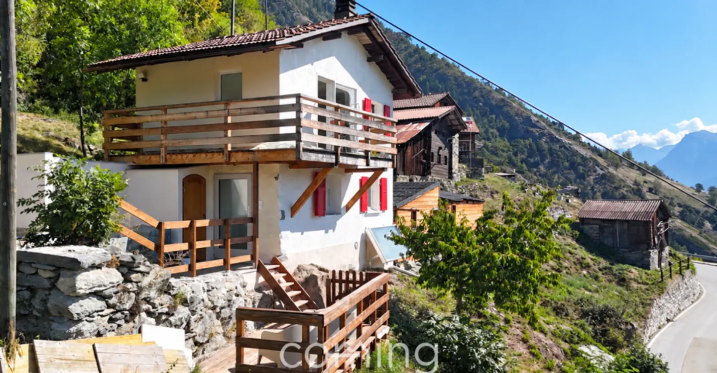 Charming Tiny House in Hohtenn with Sunny Terrace and Mountain View - Photo 1 of 11