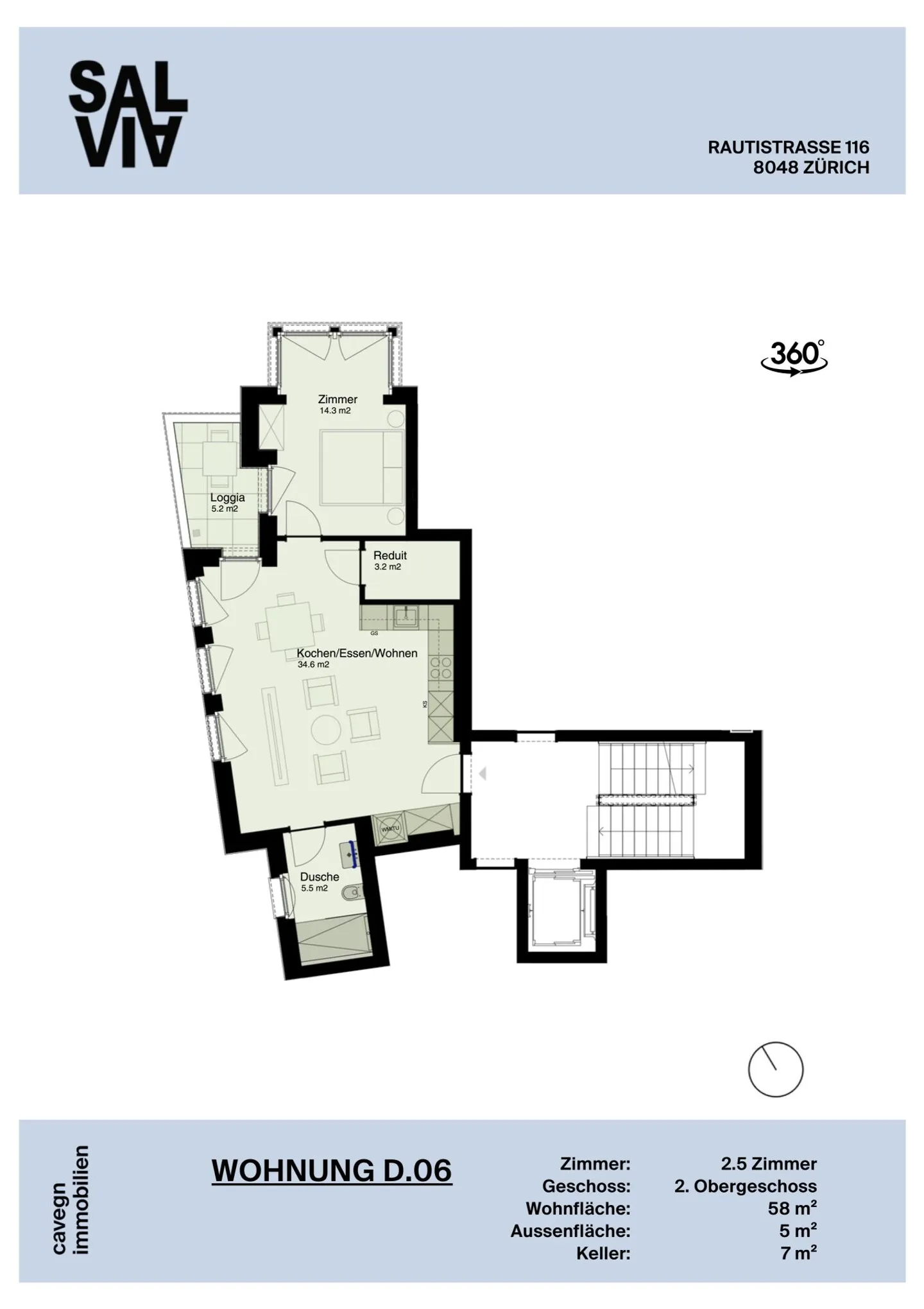 Appartamento nuovo di 2,5 stanze luminoso in una zona residenziale privilegiata - Foto 4 di 6
