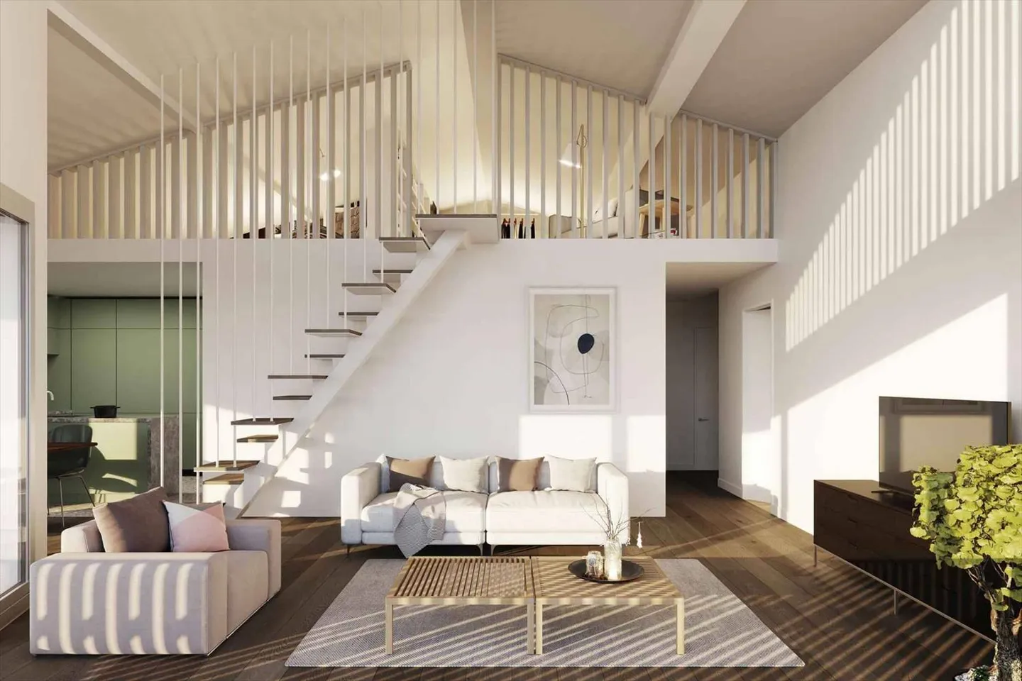 Neue 4.5-Zimmer-Wohnung im Dachgeschoss mit Galerie und spektakulärem Blick auf den See in Jongny - Lot D2 zum Verkauf - Foto 6 von 8