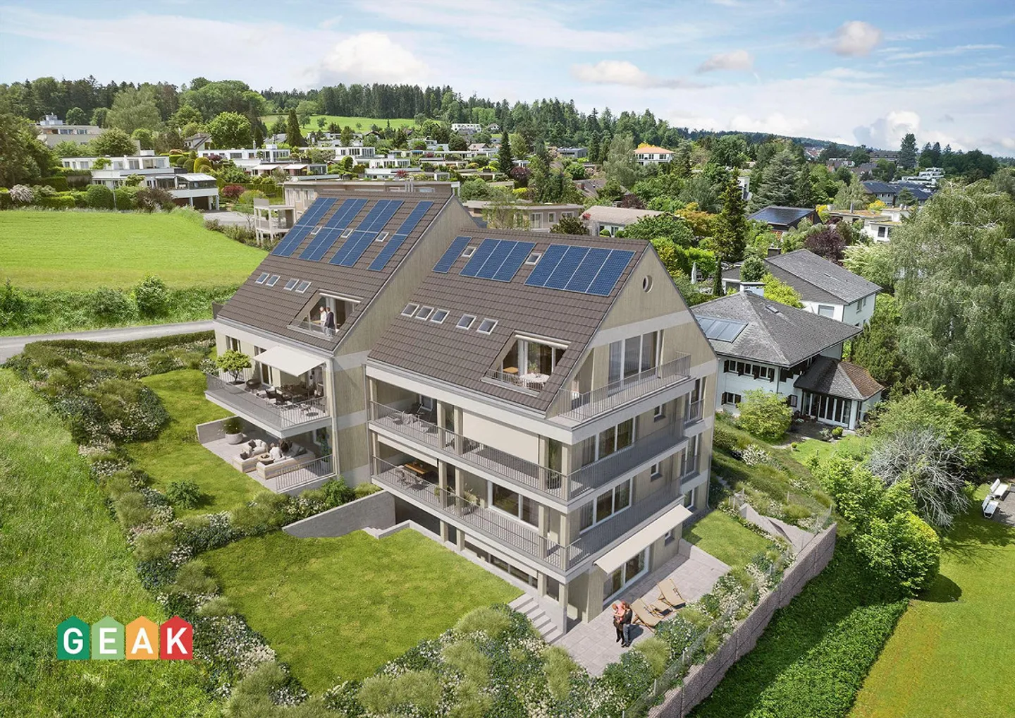 Newly built penthouse with stunning lake and panoramic views - Photo 1 of 7