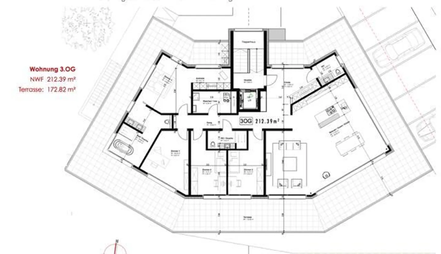 Attika 5.5-Zimmer-Wohnung mit grosszuegiger Terrasse in Liestal - Foto 10 von 10