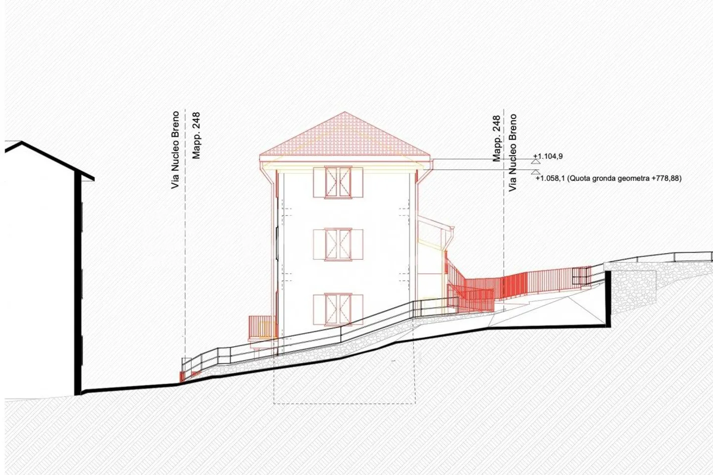 Grundstück mit genehmigtem Projekt für Duplex – Breno - Foto 3 von 5
