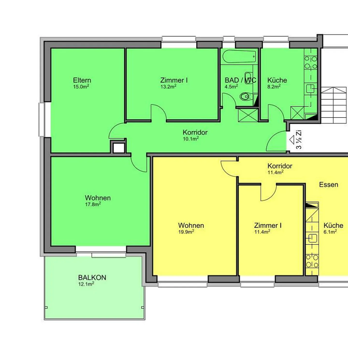 Appartamento 3 locali in un ambiente tranquillo - Foto 9 di 9