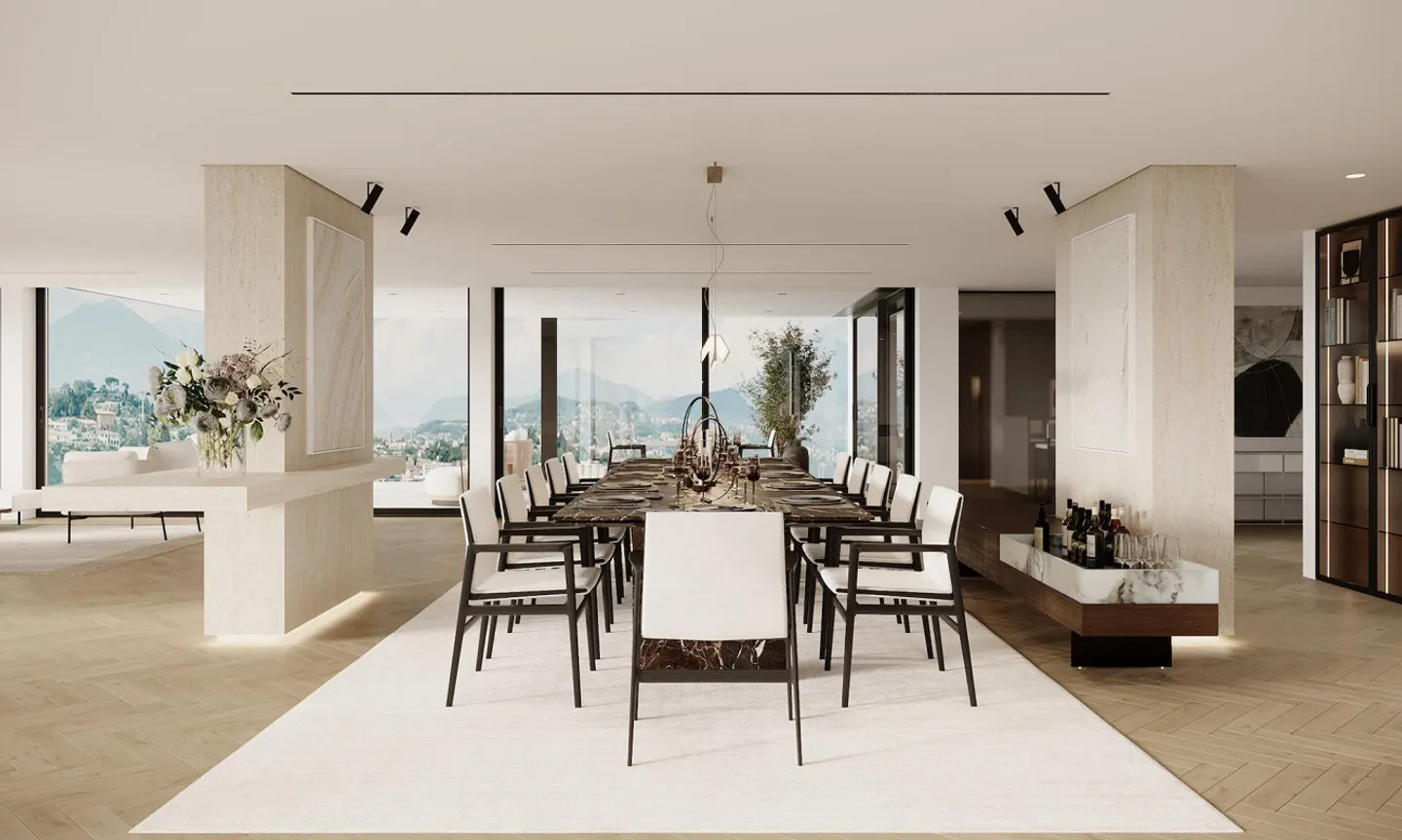 NEW PENTHOUSE WITH 7 ROOMS AND LAKE VIEW IN PARADISO - Photo 6 of 13