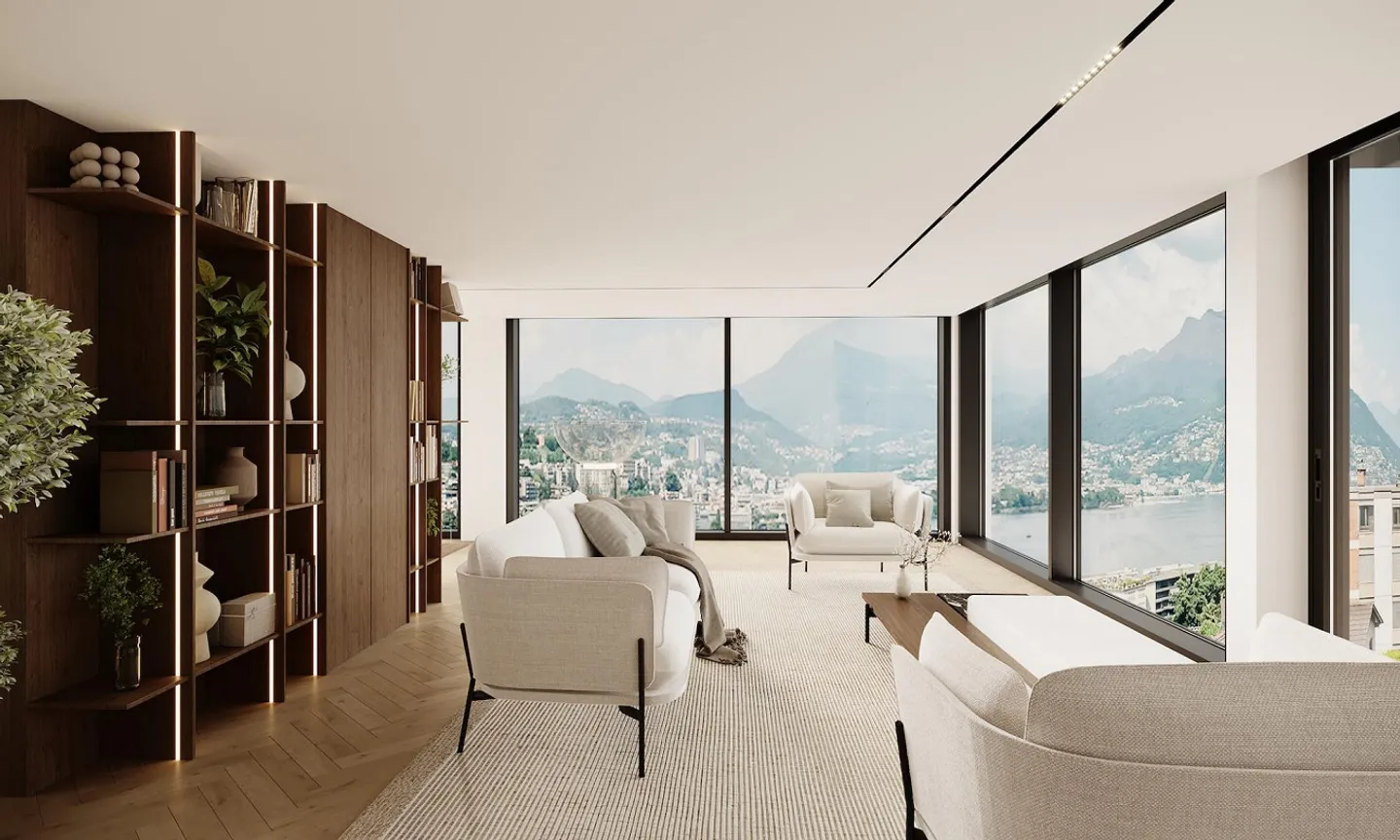 NEW PENTHOUSE WITH 7 ROOMS AND LAKE VIEW IN PARADISO - Photo 11 of 13